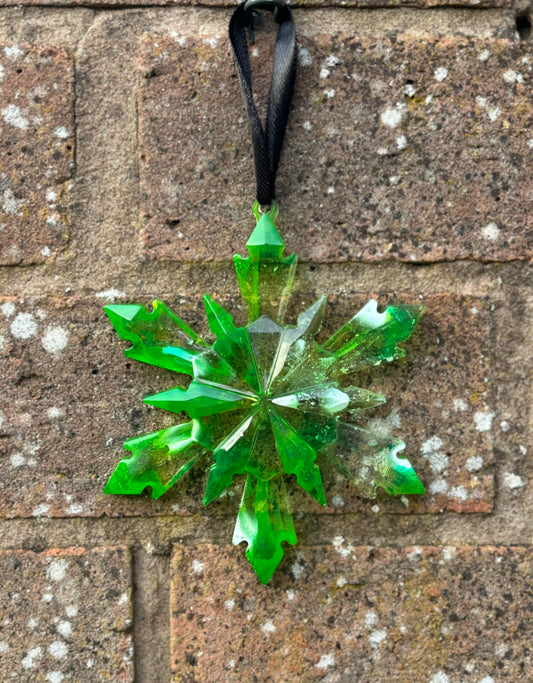 Resin Snowflake Bauble