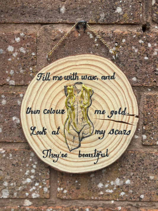 Painted Wood Hanging