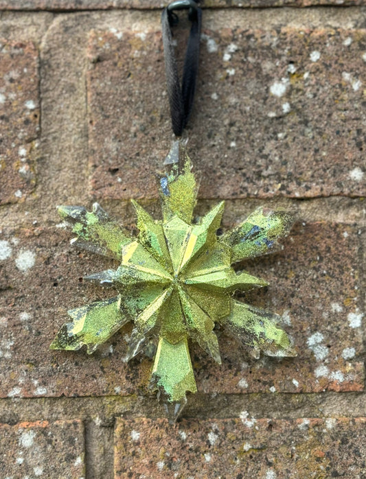 Resin Snowflake Bauble