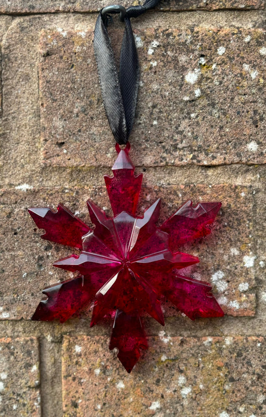 Resin Snowflake Bauble