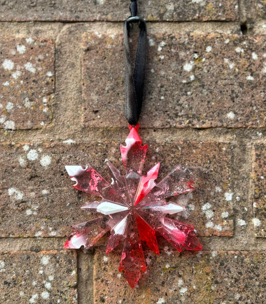 Resin Snowflake Bauble