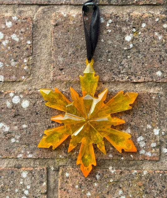 Resin Snowflake Bauble