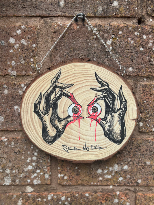 Painted Wood Hanging