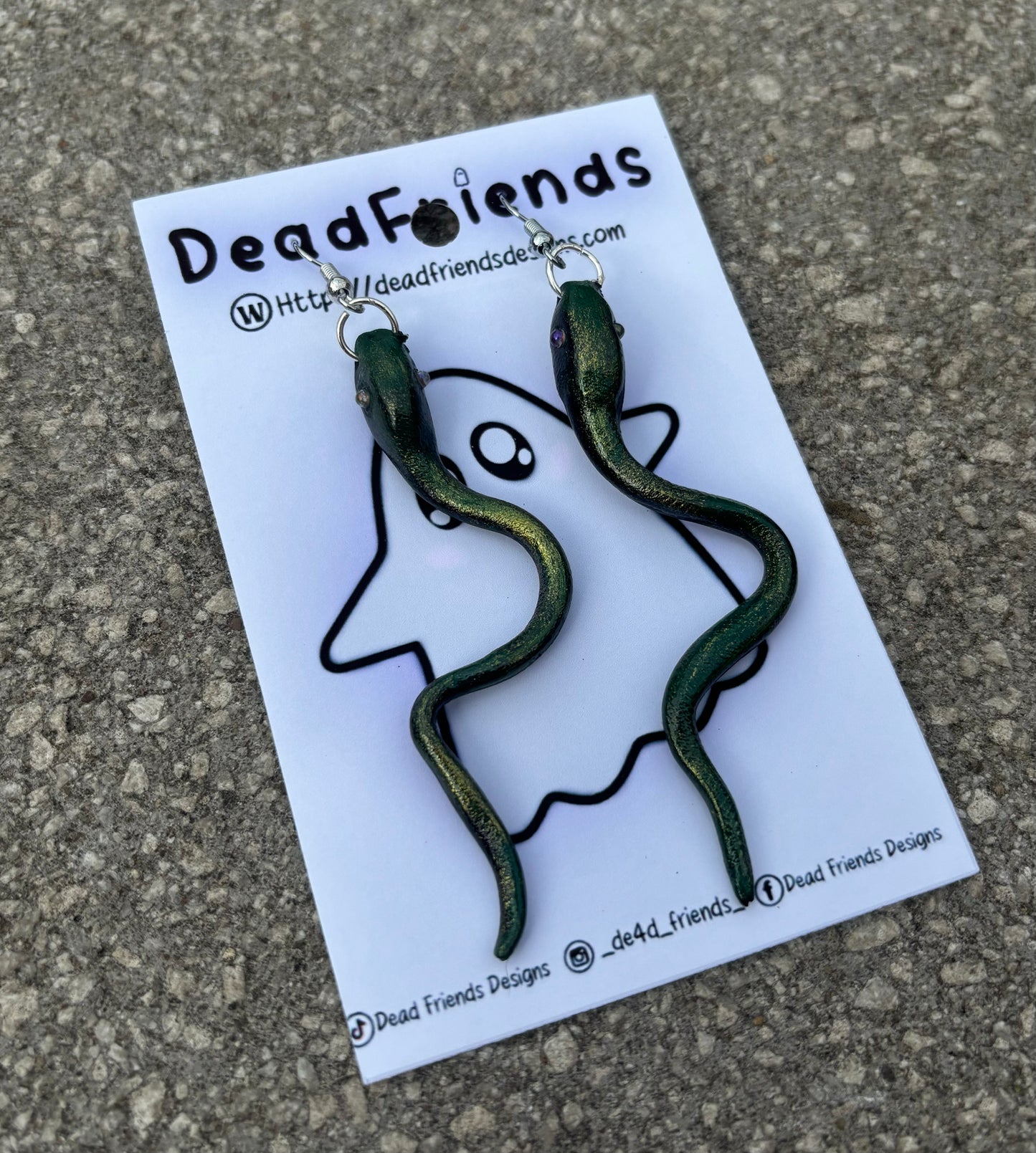 Handmade Snake Earrings