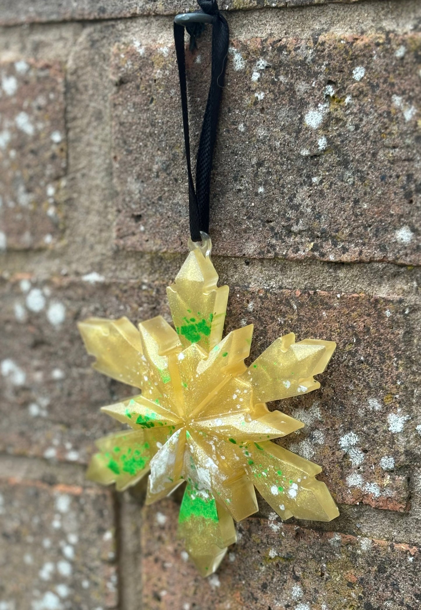 Resin Snowflake Bauble