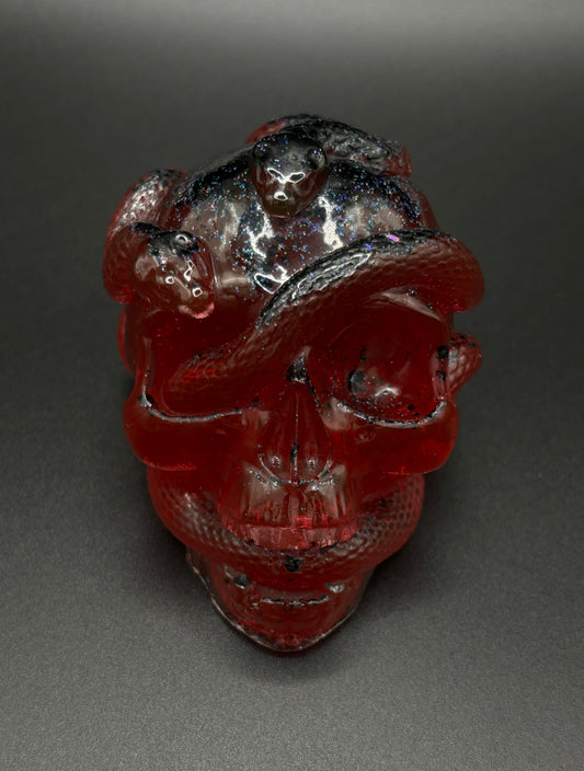 Resin Snake Skull