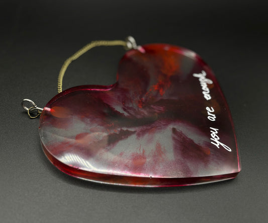 Resin Heart Medium