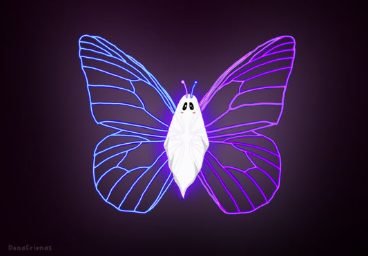 Butterfly Ghost Art Print