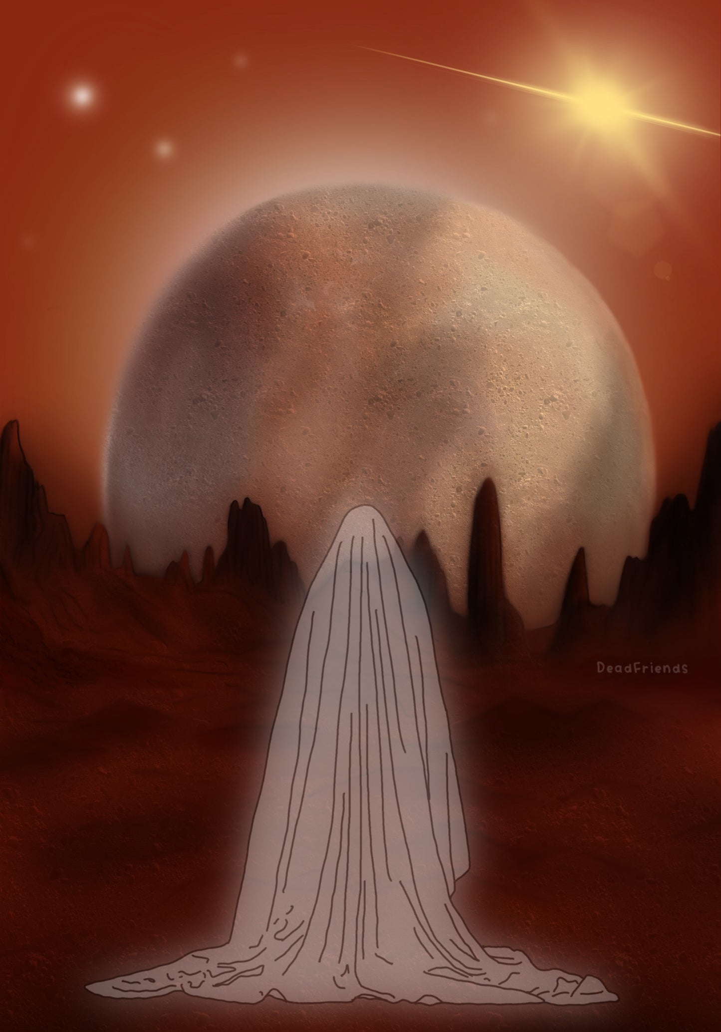 Mars Ghost Art Print