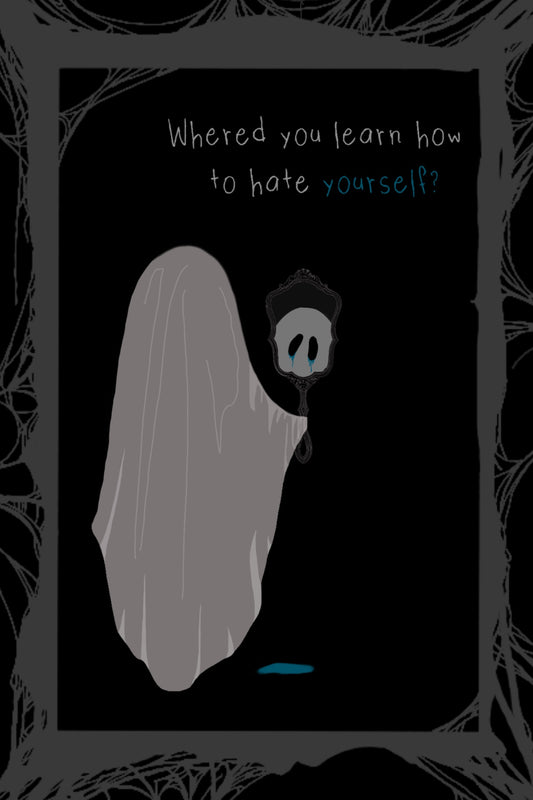 Insecure Ghost Art Print