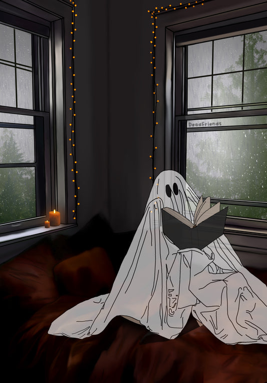 Reading Ghost Art Print