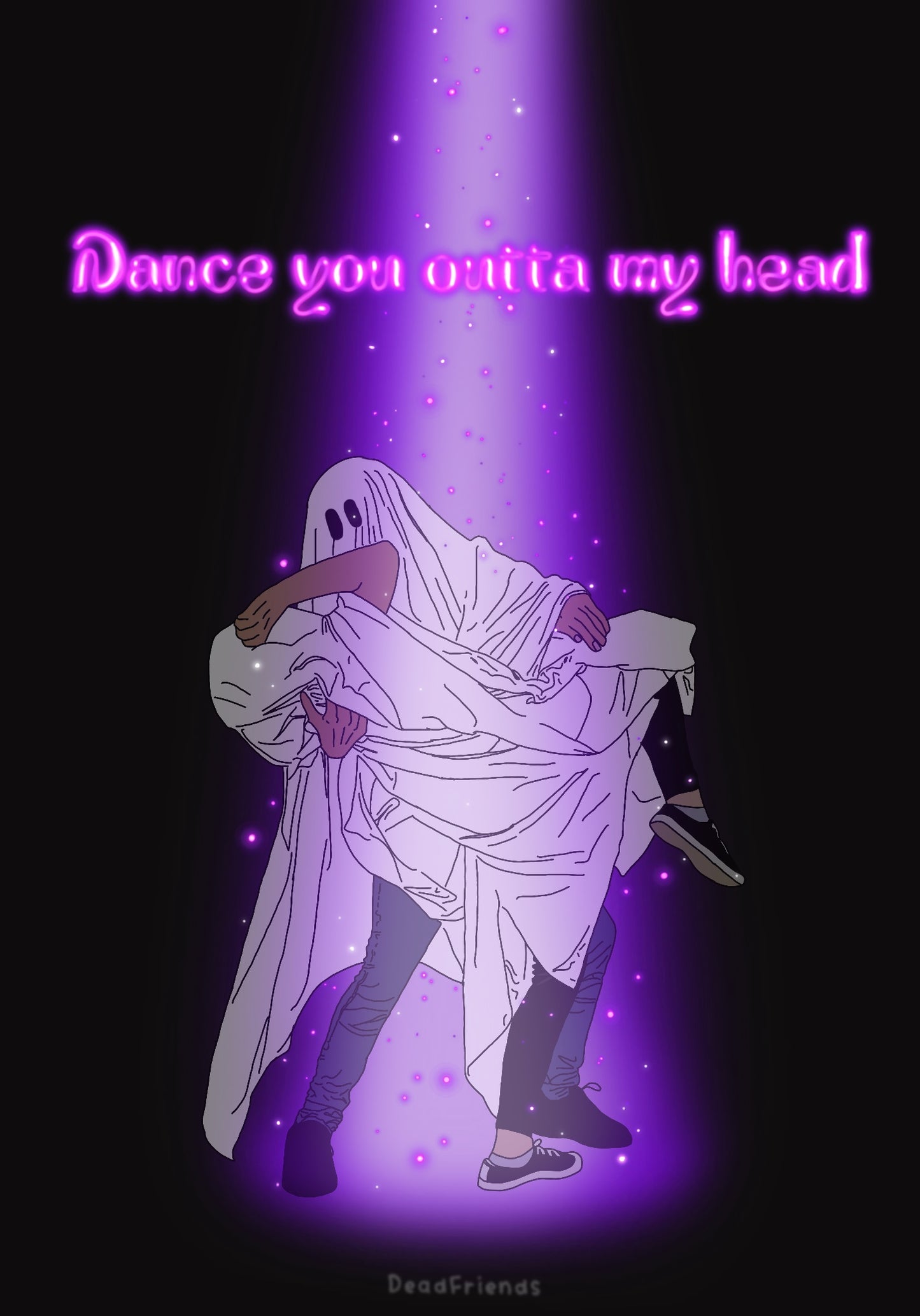 Dancing Ghost Art Print