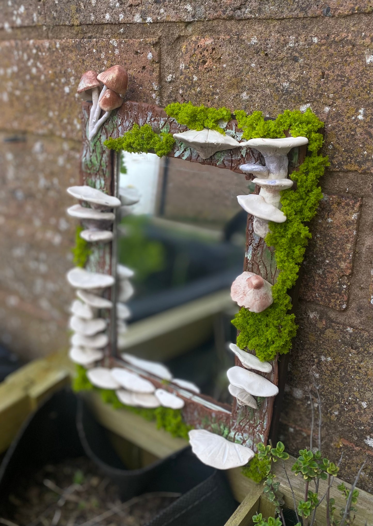 Mushroom Moss Mirror